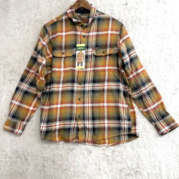 NEW Orvis Men's S Plaid Button-Up Long Sleeve Flannel Shirt Jacket - Picture 2 of 10